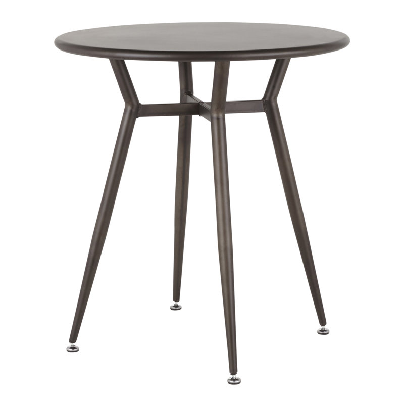 Table ronde en métal antique
