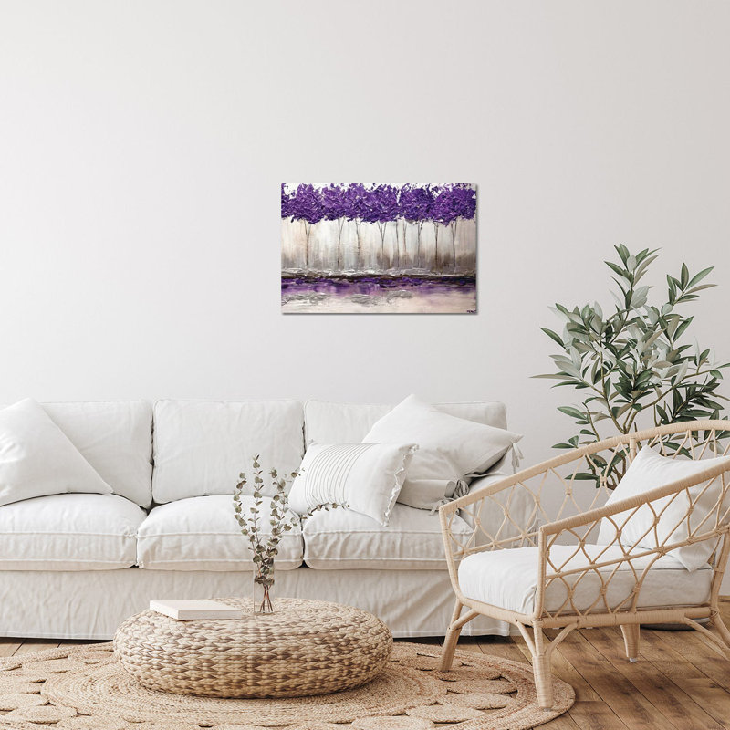 «Purple Summer» par Osnat Tzadok - impression non encadrée, H 16 po x l 24 po x P 0,25 po