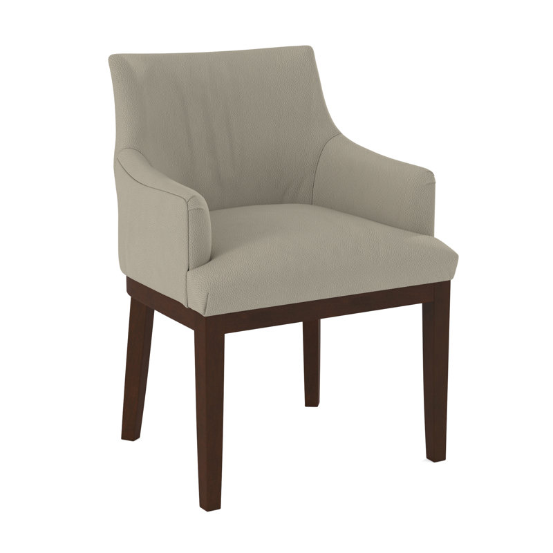 19'' H Upholstered Armchair, 40269-74, Pecan