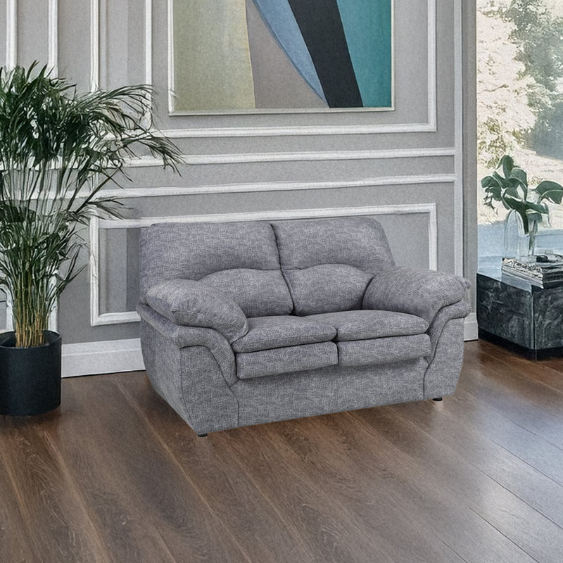 Canapé en tissu Beedle, gris, H 39 po x l 66 po x P 38 po, Gris, 2