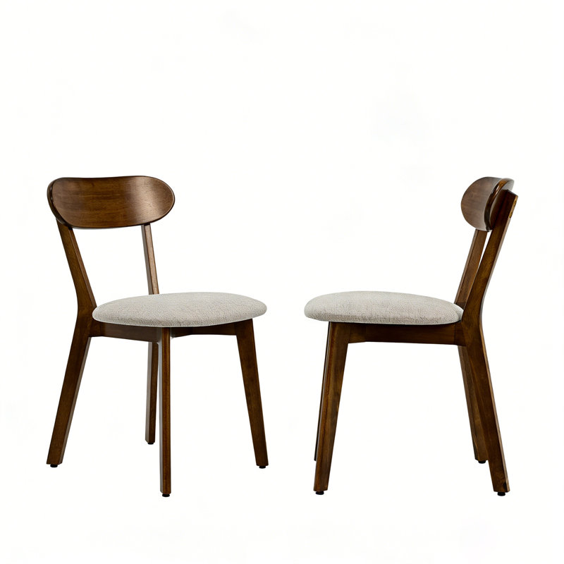 Ensemble de 2 chaises de salle à manger en bois massif