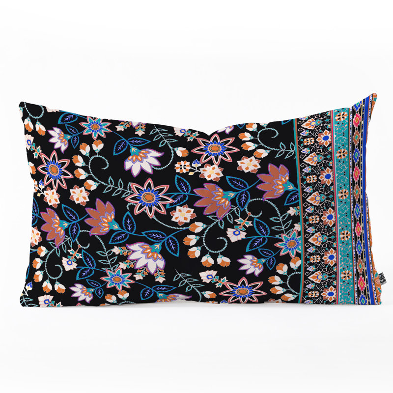 Coussin lombaire à motif floral minuit aimee st hill semera