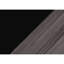 Table de vestibule à trois niveaux - stratifié noir et gris, 6 tablettes ouvertes pour le rangement de tablettes décoratives contemporaines, aspect bois