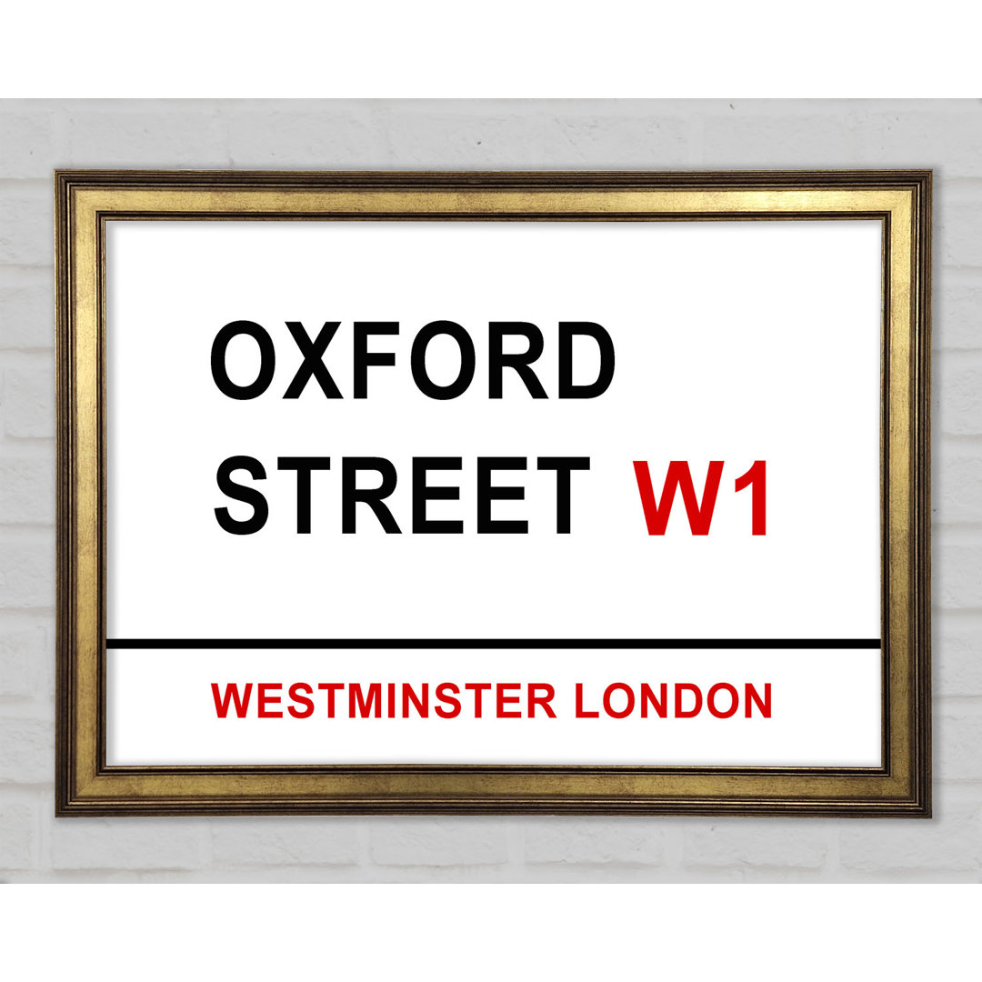 Oxford Street Signs - Drucken