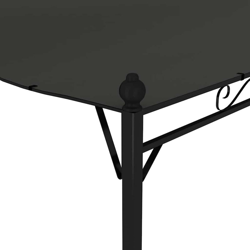 118,1 pi L 94,5 pi. D Pavillon de jardin en acier, Anthracite
