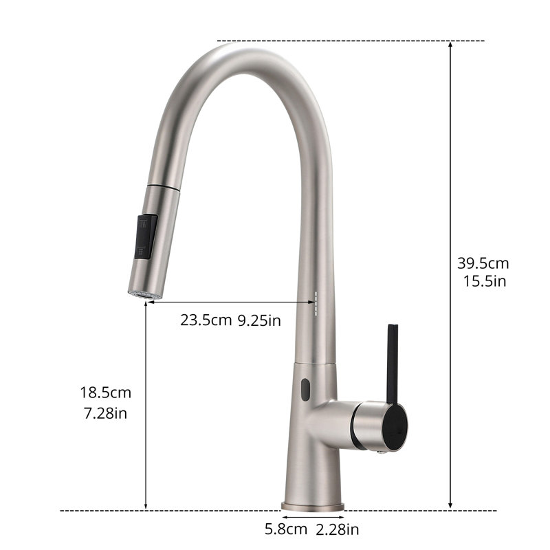 Fapully Pull Out Touchless Kitchen Faucet