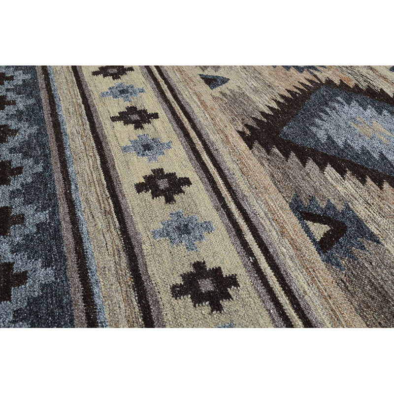 Southwestern Wool Hand Woven Area Rug, Rectangle 155 x 240cm