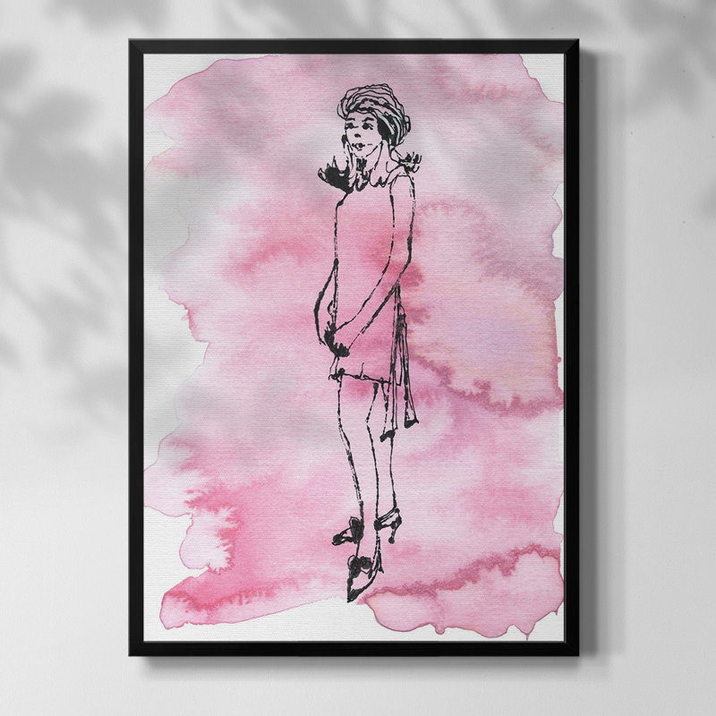 Marbrure X III, Toile encadrée noire, Non