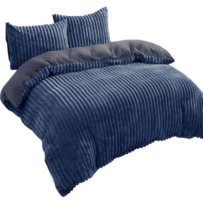Kord DF Teddy Solid Colour Duvet Cover Set with Pillow Shams
