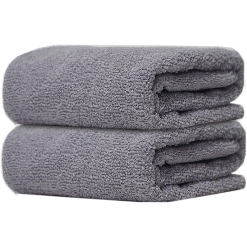 Microfiber Fast Drying Guest Towel, Silver, 2