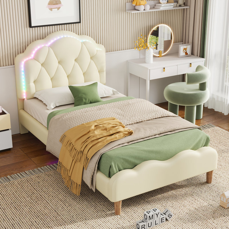 Bed, Beige