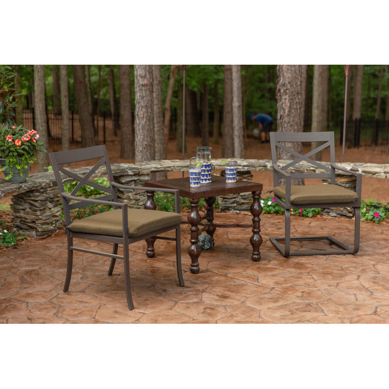 Sunbrella Indoor/Outdoor Reversible Seat Cushion, 20" W x 18" D, Spectrum Caribou Sunbrella® Plainweave
