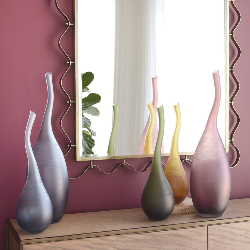 Curvature Bottle, 24.25" H x 7" W x 7" D, Olive