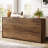 62.99" Long Console Table, Farmhouse Narrow Sofa Table Behind Couch
