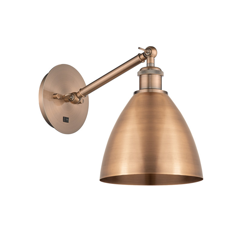 Amenda - nickel brossé satiné - applique réglable, Oui, Argent / nickel poli