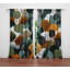 Paire de rideaux semi-transparents en polyester Dricketts-115362860