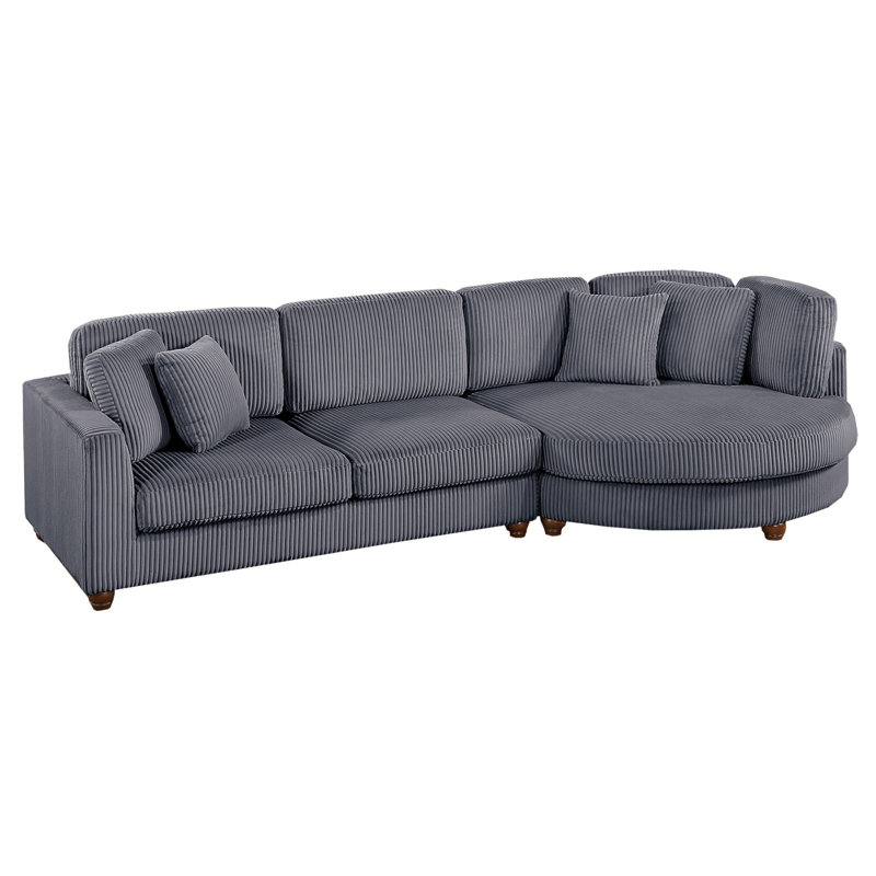 2-Piece Sectional Set XL, Gray