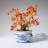 Genuine Carnelian Bonsai Tree In Round Ceramic Pot (8.5€ Tall)