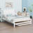 Platform Bed With Adjustable Trundle-643464377