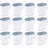 12 Pack Plastic1 Gallon Lidded Pitcher With Clear Base And Handle Washed