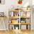 1 Pcs 4 Tier Bookshelf Wooden Bookcase With Dual Anti-tipping Kits Open Shelving Unit Natural-1677617673