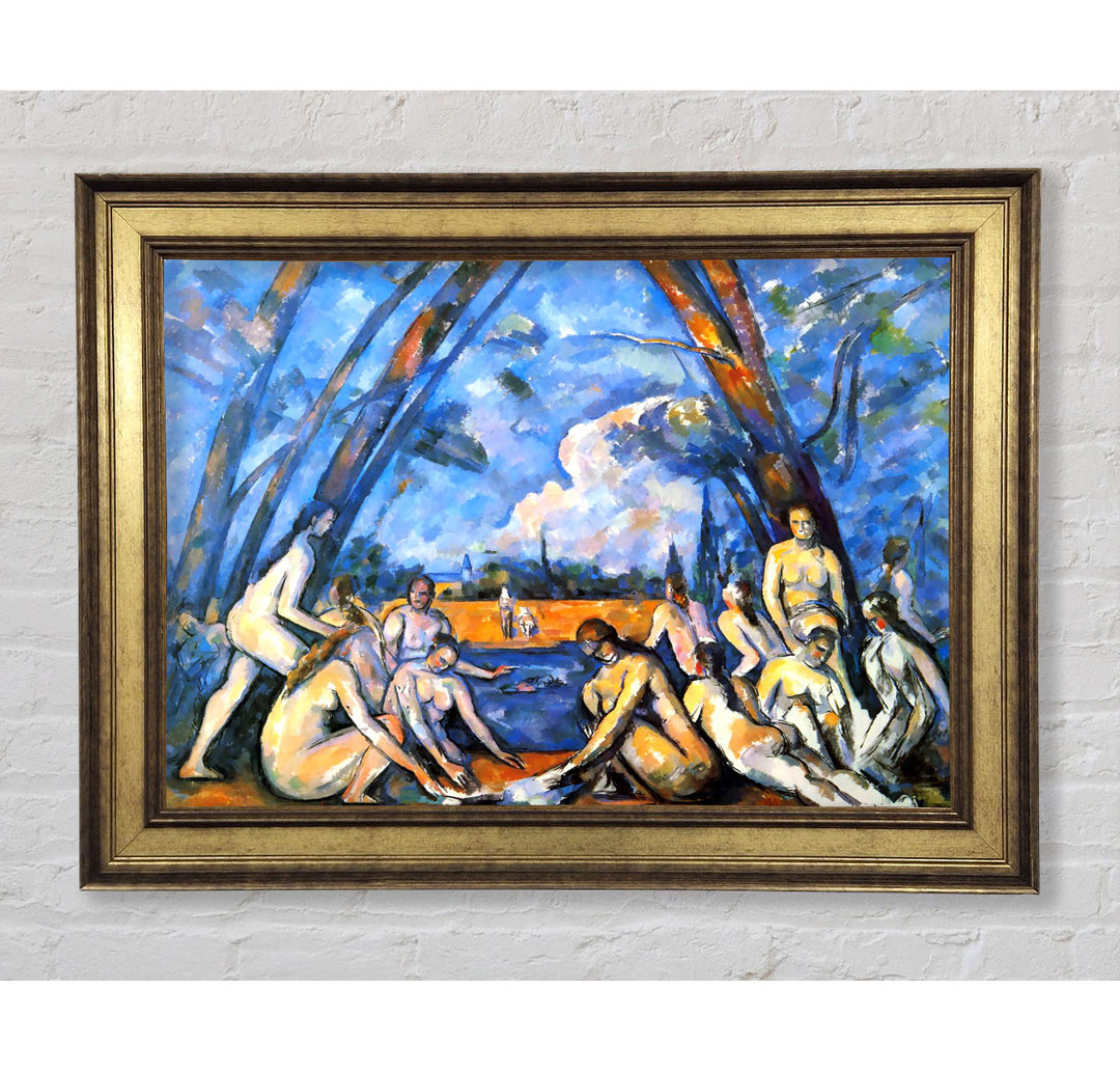 Cezanne Large Bathers 2 - Einzelne Bilderrahmen Kunstdrucke