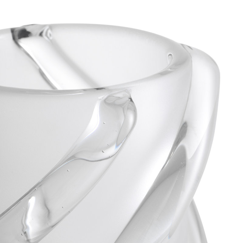 Vase Celestino Frosted White, Overall height- 10.24"