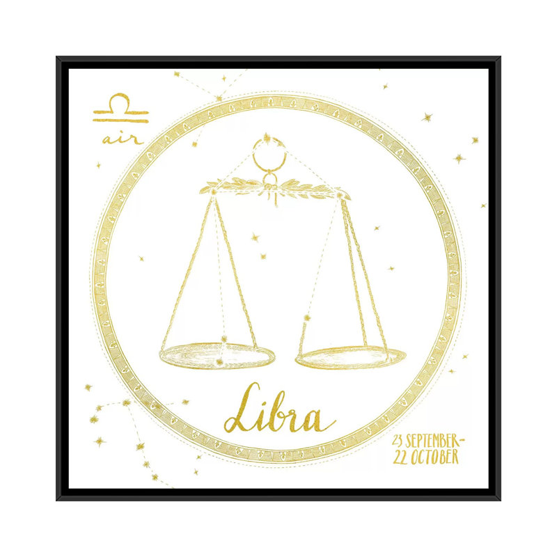 Night Sky Series: Balance sur toile tendue, H 18 po x l 18 po x P 1,5 po, Toile avec cadre noir, Pas de tapis