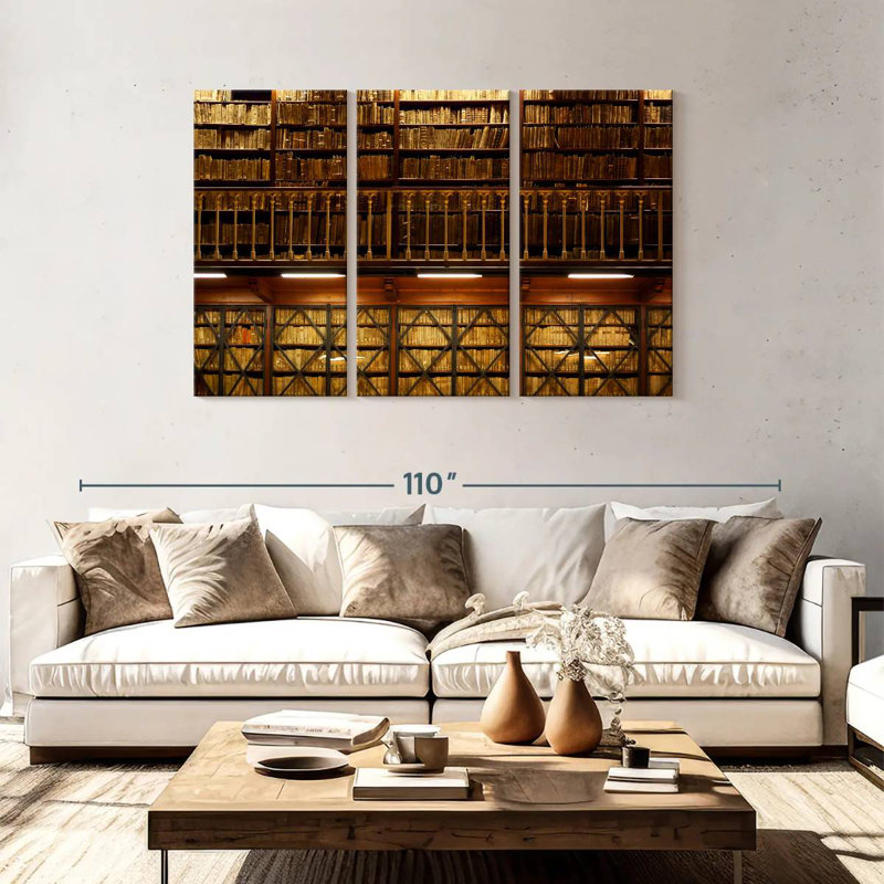 Lilie Library, 48" H x 74" W