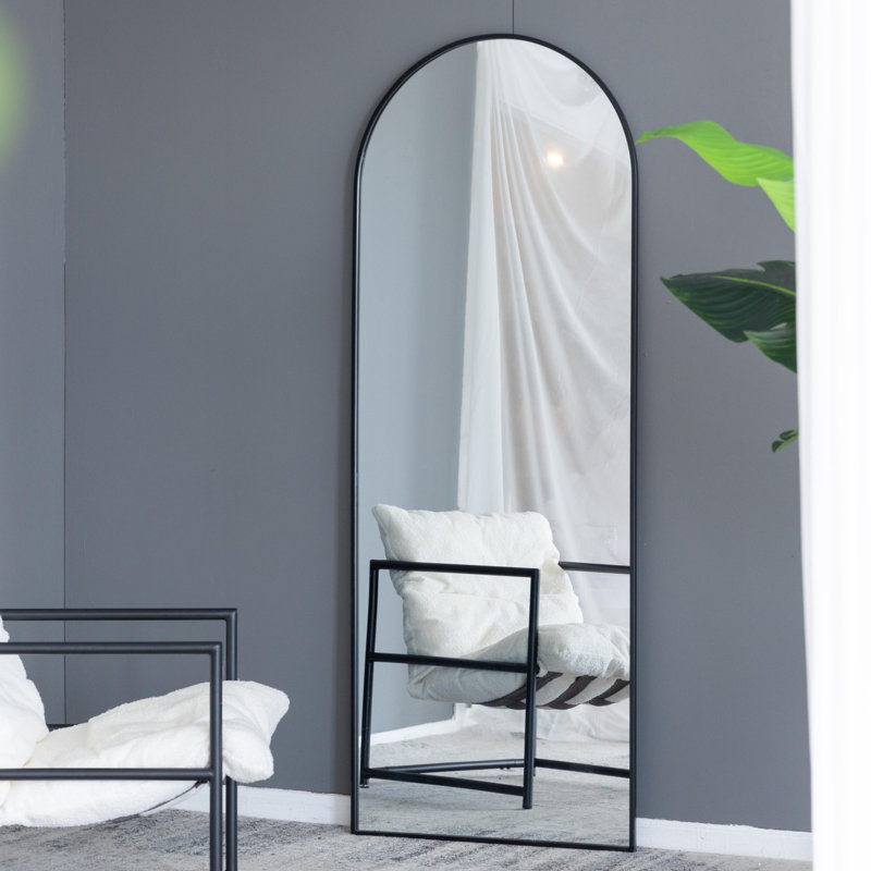 Miroir moderne et minimaliste, Noir