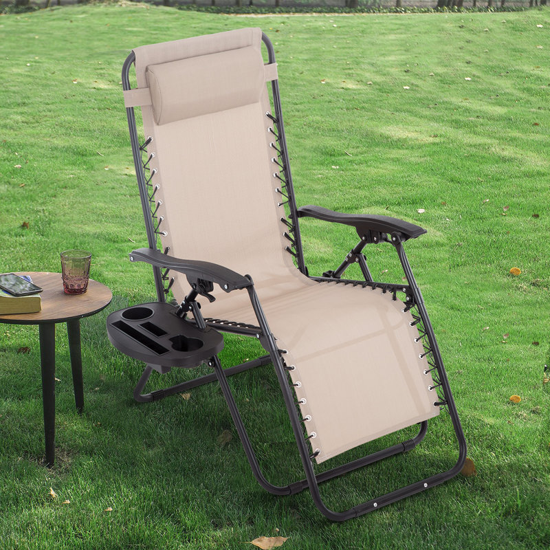 Fauteuil inclinable zéro gravité Fendley, Brun clair