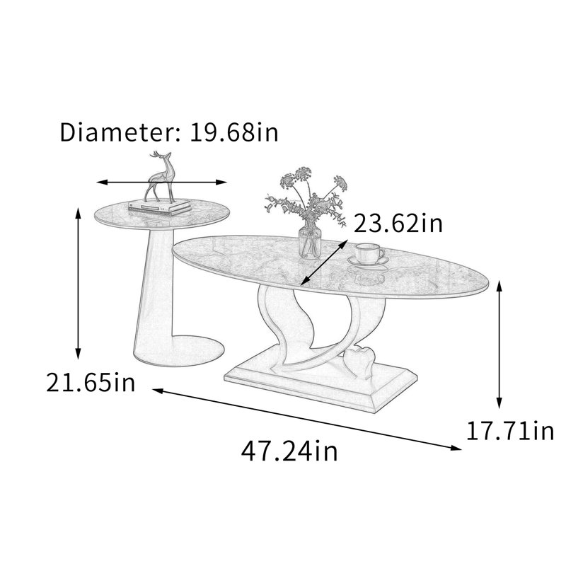 Teeken, Gray/Black, 17.71" H x 47.24" L x 23.62" W