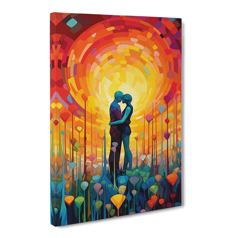 Lovers Colour Field No.3 - Wrapped Canvas, 50cm H x 35cm W x 3cm D