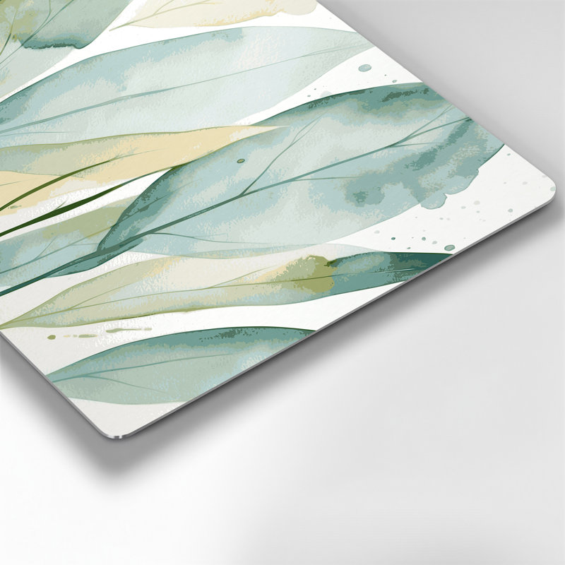«Thanksgiving Minimalist Leaf Designs», art mural en métal blanc, H 20 po x l 20 po