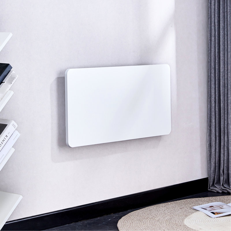 Bureau mural pliable pour les petits espaces, salle de lavage, supports à haute résistance, poids de 9,87 lb, acier à bords arrondis lisses