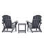 Ensemble de chaises pliantes Adirondack d'extérieur-124920148