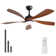 132 cm Modern Ceiling Fan with Led Light and Remote Control