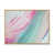 Toile avec cadre flottant brun