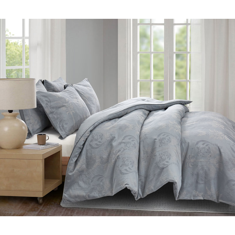 Ensemble de housse de couette Silvaris, Housse de couette très grand et 2 taies d'oreille