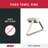 Zura Triangular Wall Mounted Towel Ring-20137523