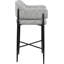 Tabouret de comptoir en tissu Sylas-1433604251