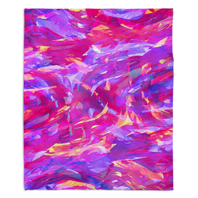 Couverture sherpa douce motley flow i