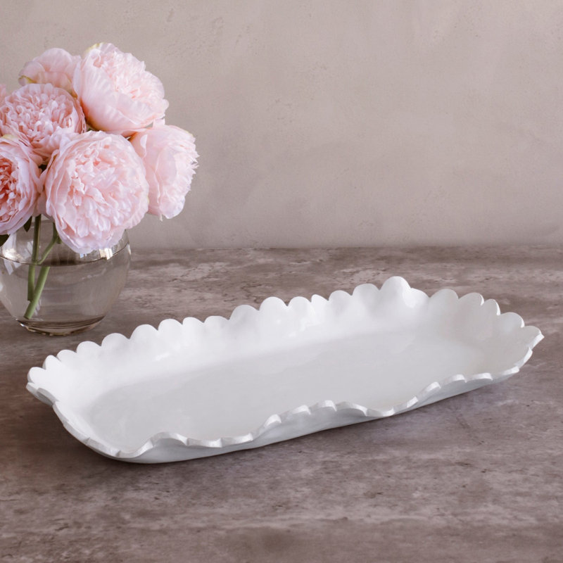 VIDA Colette Large Oblong Platter (White)