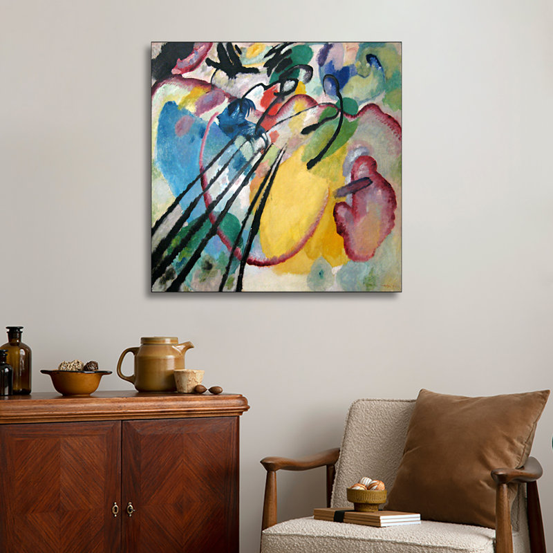 Impression sur toile par Steassix, improvisation 26 (aviron) par Wassily Kandinsky