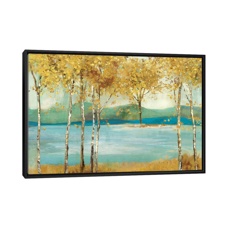" Overlooking " by Allison Pearce, 18" H x 26" W x 1.5" D, Black Framed Canvas, No Mat