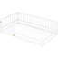 Lit de plancher simple - bois blanc pour les jumeaux, espace de lecture