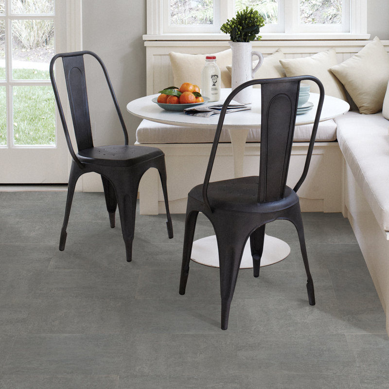 Tundra 30.48cm x 30.48cm Vinyl Tile in Grey 10 Per Pack