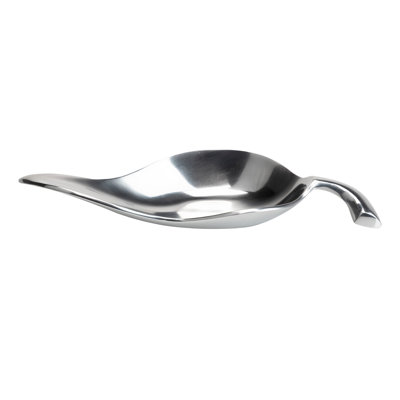 Saddlebrooke Aluminum Abstract Decorative Bowl in Polished Aluminum