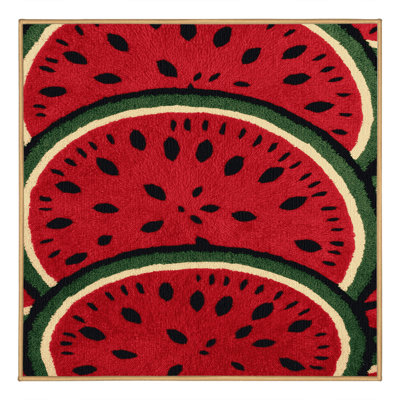  Tapis lavable lavé à la pastèque