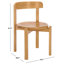 Chaise en bois massif séché au four-1522679711